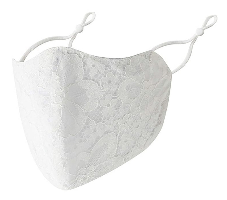 3PCS Fashion Lace Mask Washable PM2.5 Filter Cloth Cover Soft Breathable Female Mask